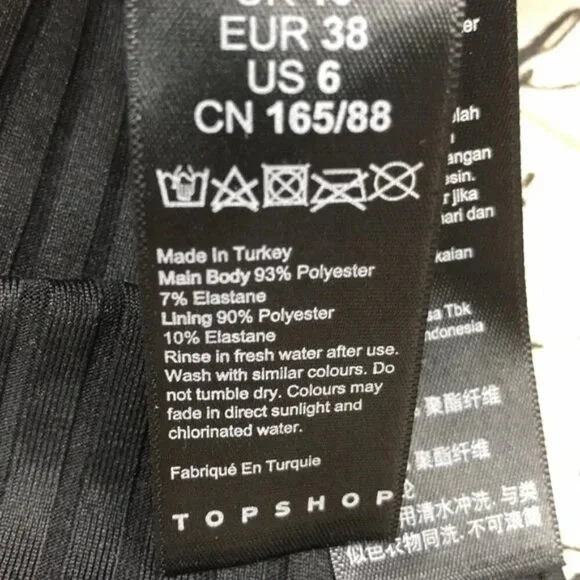 TOPSHOP Belted One-Piece Swimsuit - Picture 8 of 8